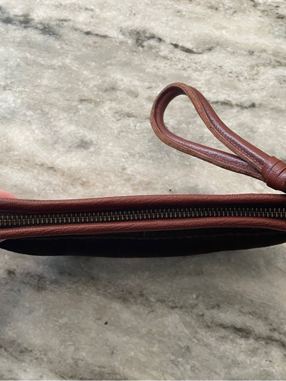 Vintage 90s Leather Lucky Brand Wristlet - Picture 7 of 11